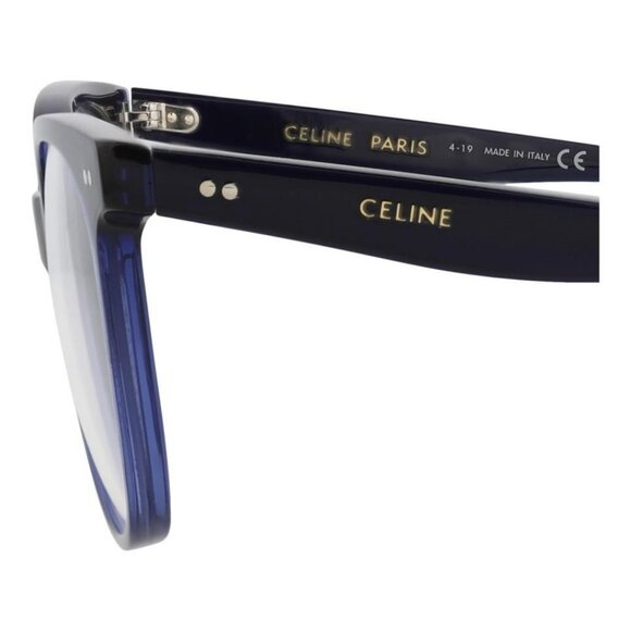 Celine Womens Square/Rectangle Blue Blue Transparent Fashion Designer Eyewear - Picture 4 of 4